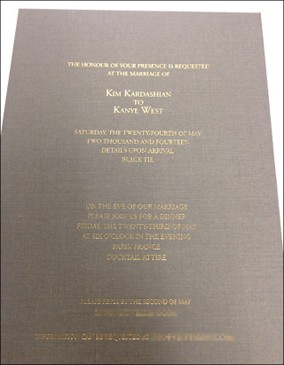 Illustration for article titled Gaze Upon the Glory of the Kimye Wedding Invitation